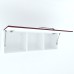 Armonia Suspendat orizontal  cu 1 usa cu maner front MDF Rosu